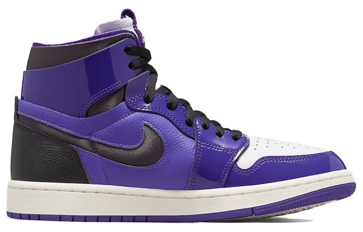 Ретро баскетбольные кроссовки Jordan Air Jordan 1 High Zoom Air CMFT "Purple Patent" - изображение 2