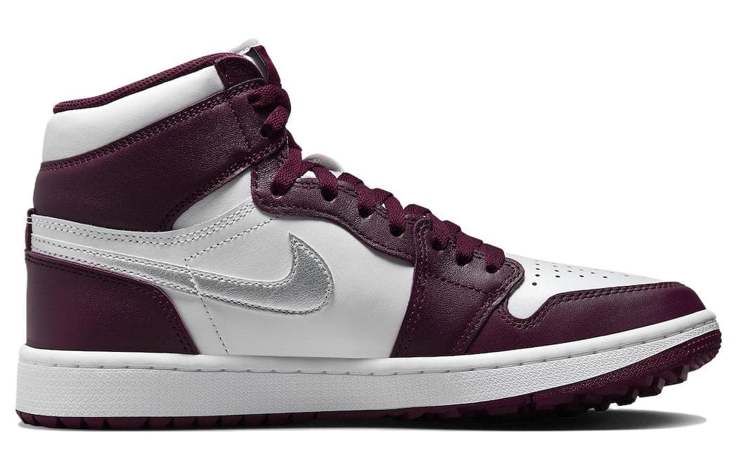 Ретро баскетбольные кроссовки Jordan Air Jordan 1 High Golf "Bordeaux" - изображение 2