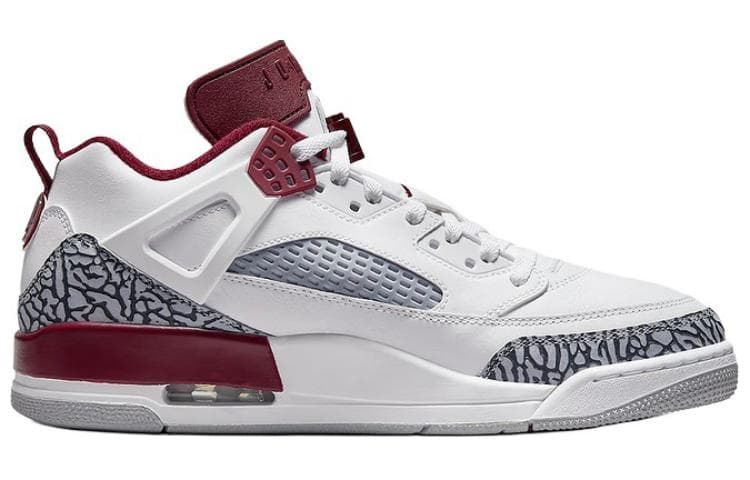 Ретро баскетбольные кроссовки Jordan Spizike Low White Red - изображение 2