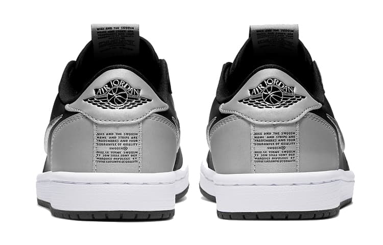 Ретро баскетбольные кроссовки Jordan Air Jordan 1 Low Slip Shadow Cool Grey — фото 4
