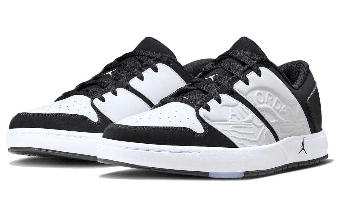 Ретро баскетбольные кроссовки Jordan Nu Retro 1 Low Black White - изображение 3
