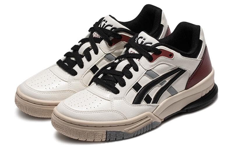 Ретро баскетбольные кроссовки Asics Гель Spotlyte Синтетическая кожа Дышащий Низкий верх Винтажные баскетбольные кроссовки Унисекс Белый Черный - изображение 3