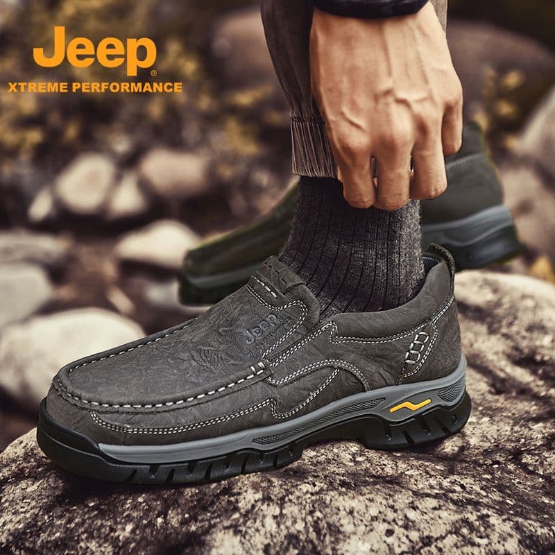 Кроссовки Jeep Лицевая коровья кожа Низкий верх Альпинистская обувь Мужская - изображение 6