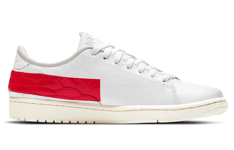 Ретро баскетбольные кроссовки Jordan Air Jordan 1 Center Court White Red — фото 2