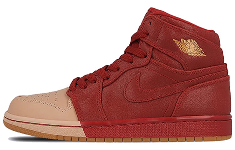 Ретро баскетбольные кроссовки Jordan Air Jordan 1 Retro High Dip-Toe Red - изображение 1