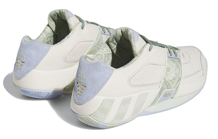 Ретро баскетбольные кроссовки adidas Agent Gil Restomod White Green Purple - изображение 4