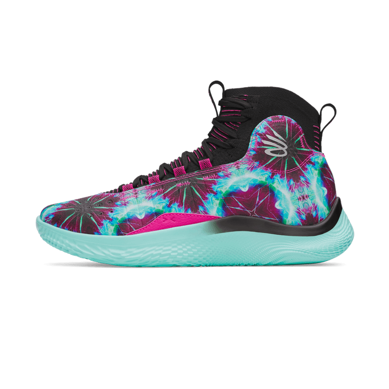 Кроссовки для баскетбола Under Armour Curry 4 Амортизация MID Баскетбольные кроссовки Унисекс Синий Фиолетовый - изображение 1