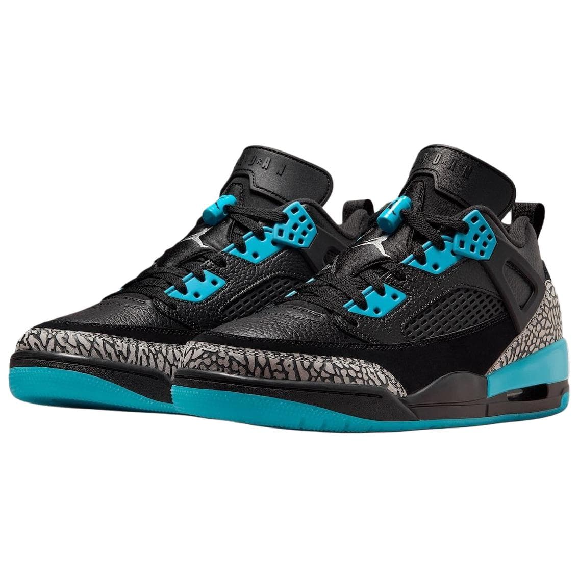 Ретро баскетбольные кроссовки Jordan x Spizike Универсальные удобные ретро-баскетбольные кроссовки Унисекс Черно-синий - изображение 3