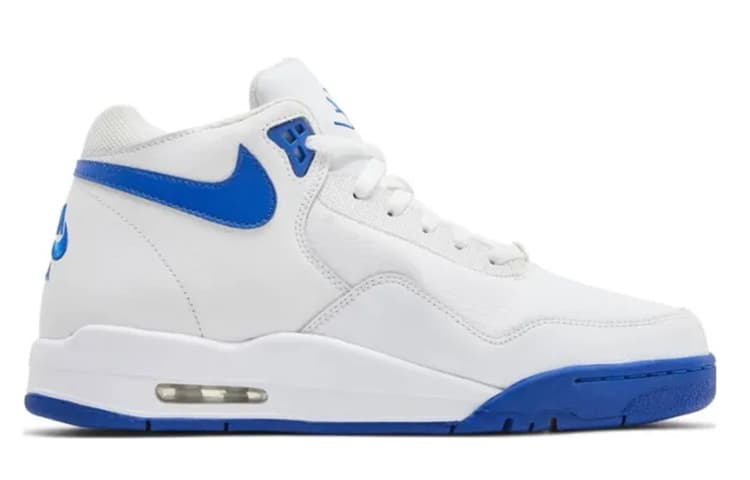 Ретро баскетбольные кроссовки Nike Flight Legacy White Blue - изображение 2