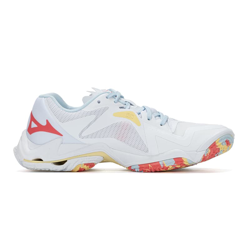 Кроссовки для спортзала Mizuno Wave Lightning Z8 Синтетическая кожа Низкий топ Тренировочные кроссовки Женские Лава Белый - изображение 2