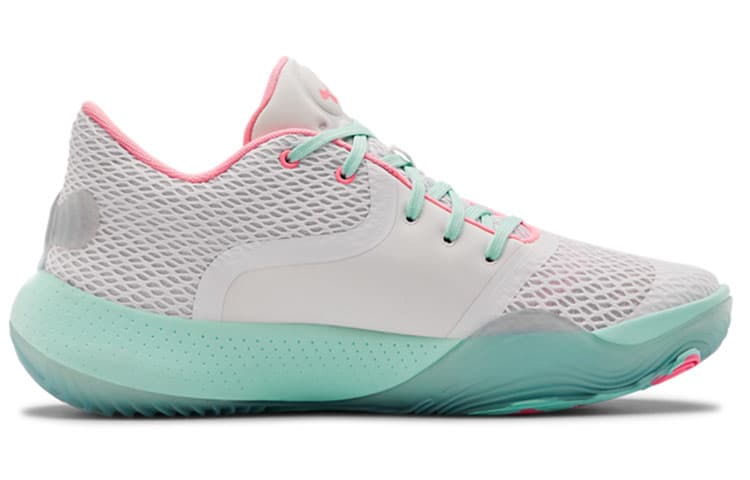 Кроссовки для баскетбола Under Armour Spawn 2 White Pink Green - изображение 2