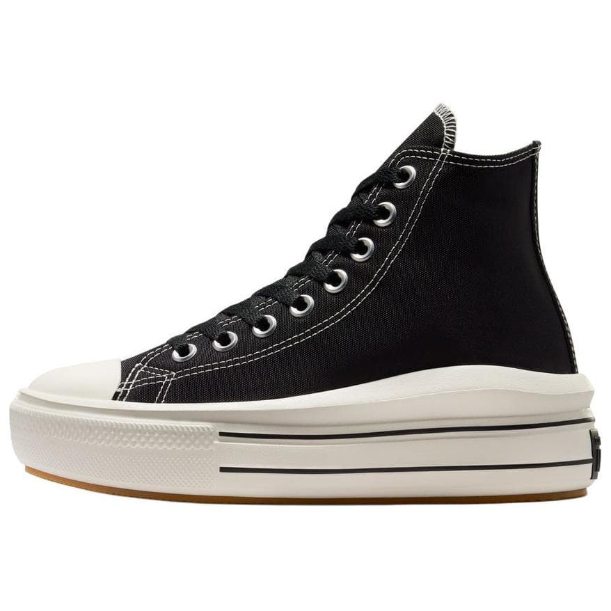 Кеды Converse ALLSTAR CTAS MOVE HI Удобные универсальные кеды для женщин чёрно-белые - изображение 1