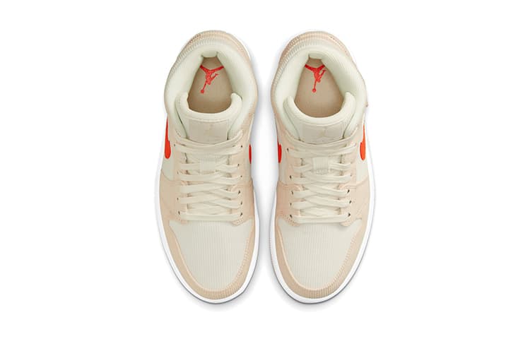 Ретро баскетбольные кроссовки Jordan Air Jordan 1 Mid SE "Corduroy" — фото 4