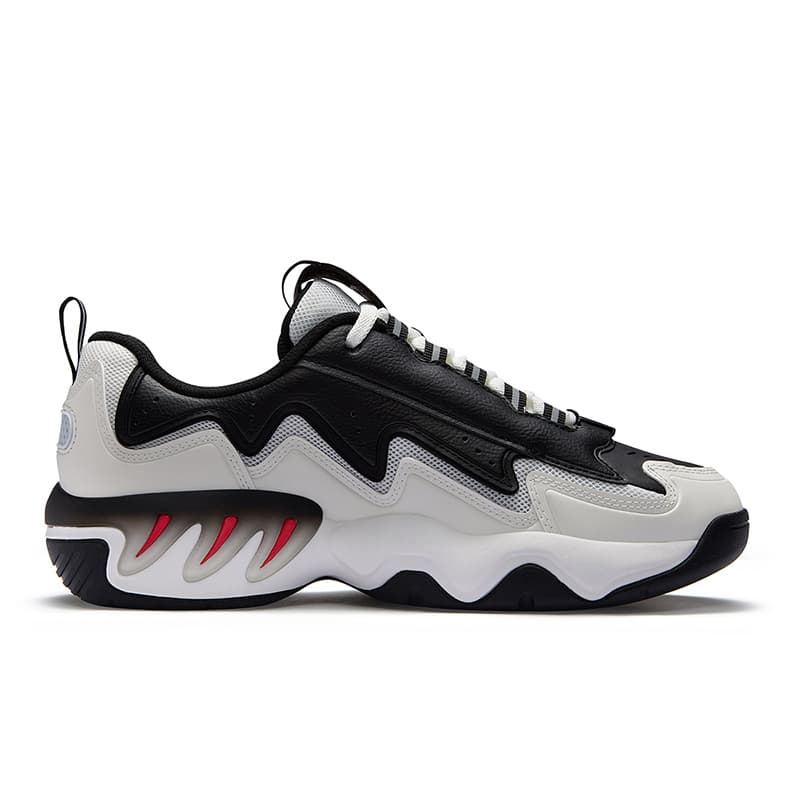 Кроссовки для баскетбола FILA FUSION SHOCK Низкие Баскетбольные Кроссовки Мужские Черно-Белые - изображение 2