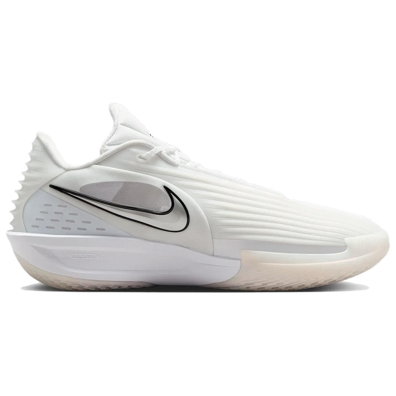 Кроссовки для баскетбола Nike GT Cut 3 Turbo противоскользящие устойчивые к истиранию низкие баскетбольные кроссовки унисекс белые - изображение 2