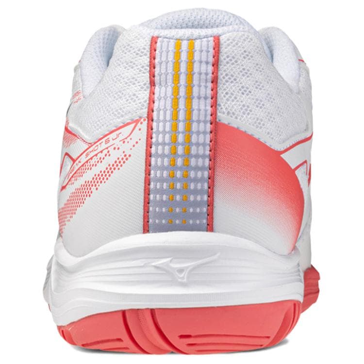 Кроссовки для тенниса Mizuno BREAK SHOT 5 Jr.AC Комплексные тренировки Амортизация Износостойкие теннисные кроссовки Унисекс Белый Оранжевый - изображение 4