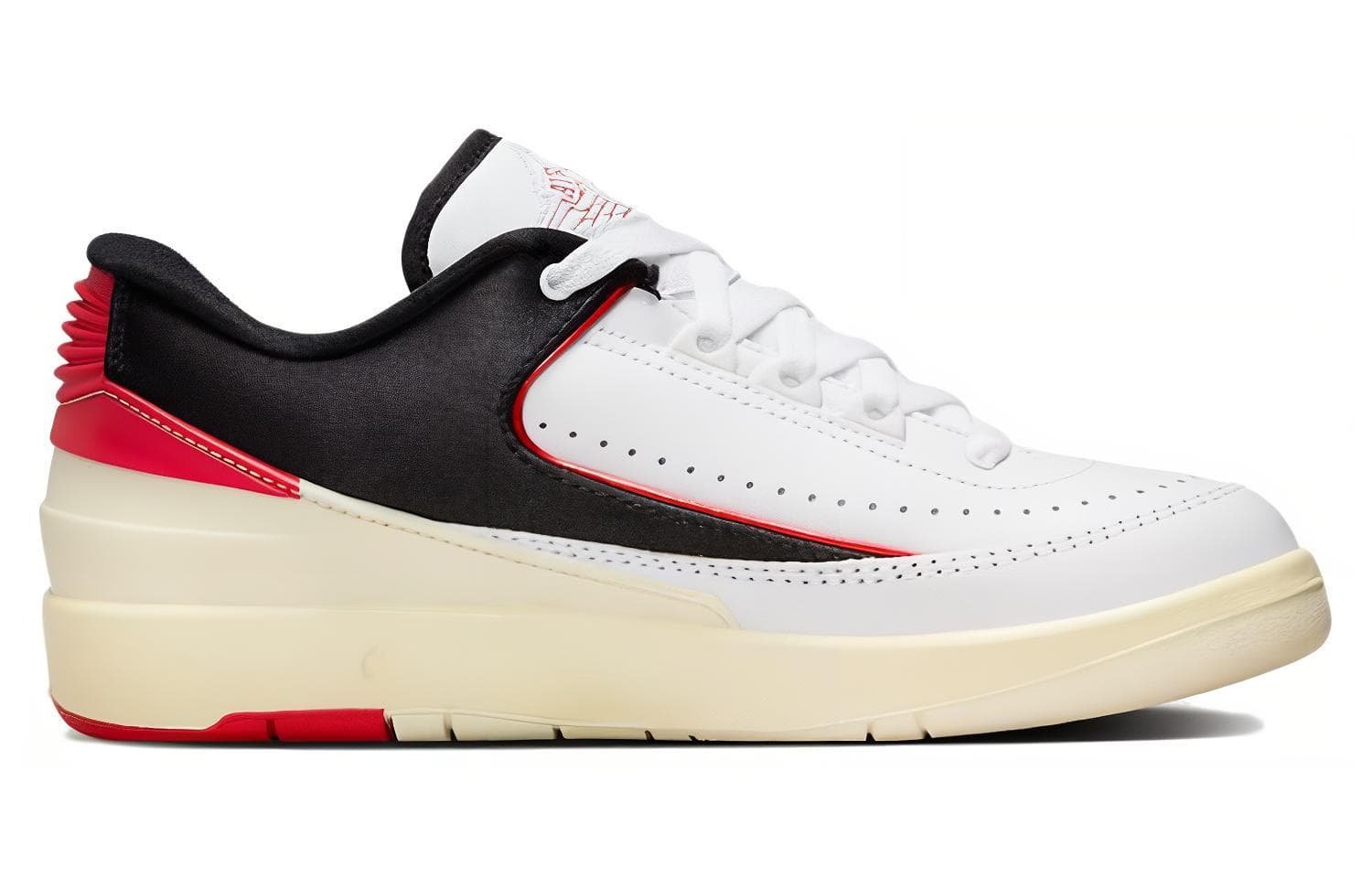 Ретро баскетбольные кроссовки Jordan Air Jordan 2 Low "Black Satin" - изображение 2
