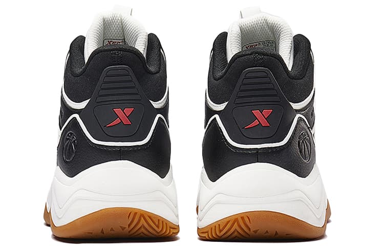 Кроссовки для баскетбола Xtep High-Top Basketball Shoes Black White - изображение 5