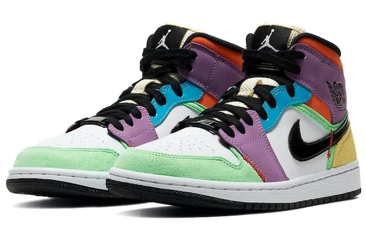 Ретро баскетбольные кроссовки Jordan Air Jordan 1 Mid SE "Lightbulb" - изображение 3