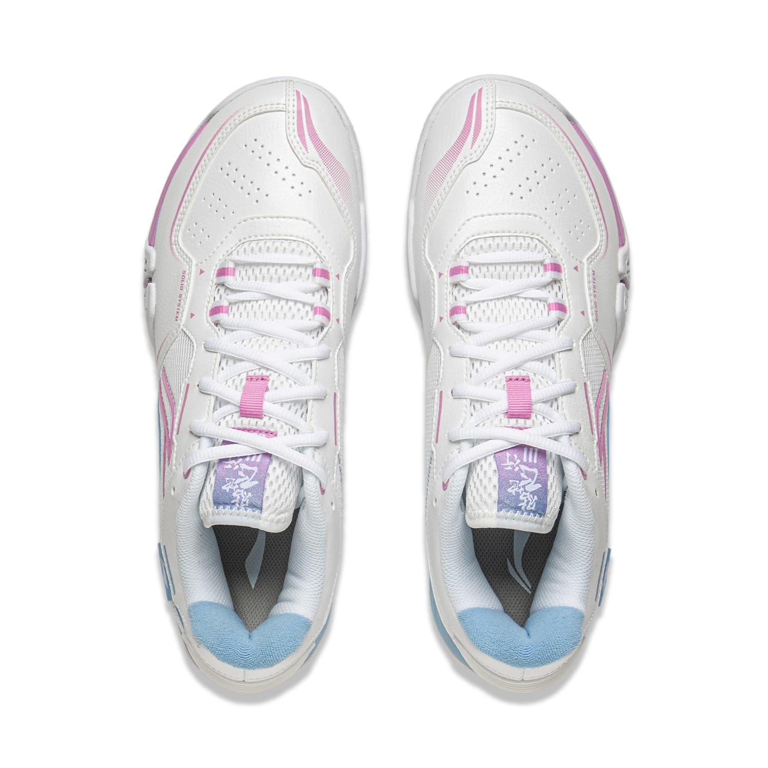 Кроссовки для бадминтона Li NING Saga 3LITE Амортизация Устойчивые к истиранию Низкие Кроссовки для бадминтона Унисекс Стандартный Белый - изображение 4