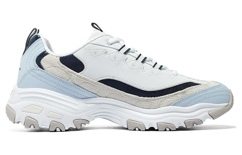 Кроссовки Skechers D'Lites 1,0 Low Топ Массивные кроссовки Мужской Сине-белый - изображение 2