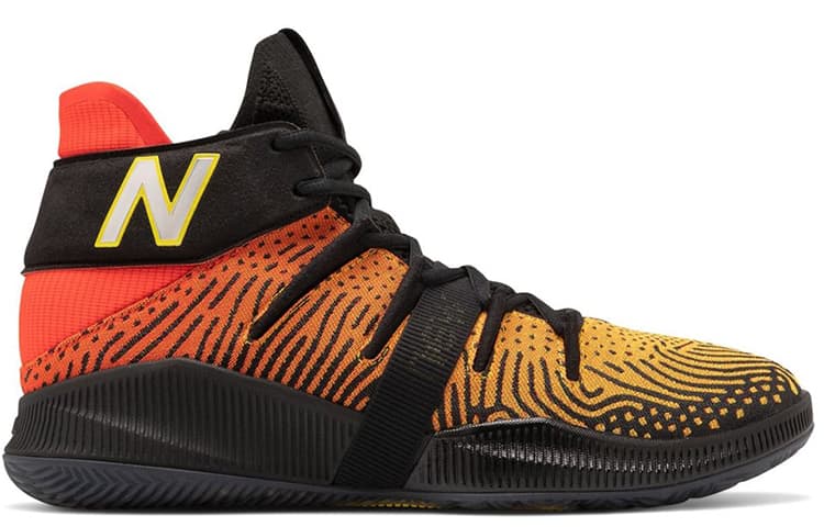 Ретро баскетбольные кроссовки Kawhi Leonard x New Balance OMN1S Black Orange Gradient - изображение 2