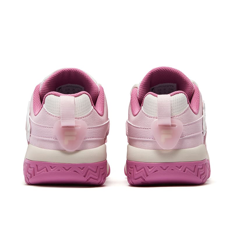 Кроссовки для баскетбола FILA FUSION BUSTER Пухлые туфли Низкие Баскетбольные кроссовки Женские Освежающий вариант Сирень Розовая пена Белый - изображение 3