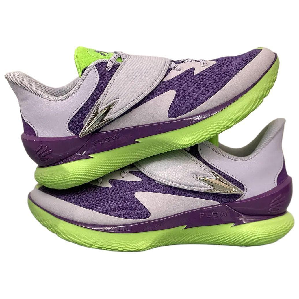 Кроссовки для баскетбола Under Armour Curry Fox 1 Амортизирующие противоскользящие низкие баскетбольные кроссовки унисекс фиолетово-белые - изображение 3