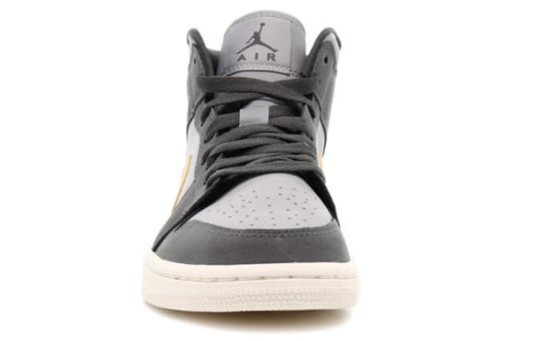 Ретро баскетбольные кроссовки Jordan Air Jordan 1 Mid Black Grey Pink — фото 3