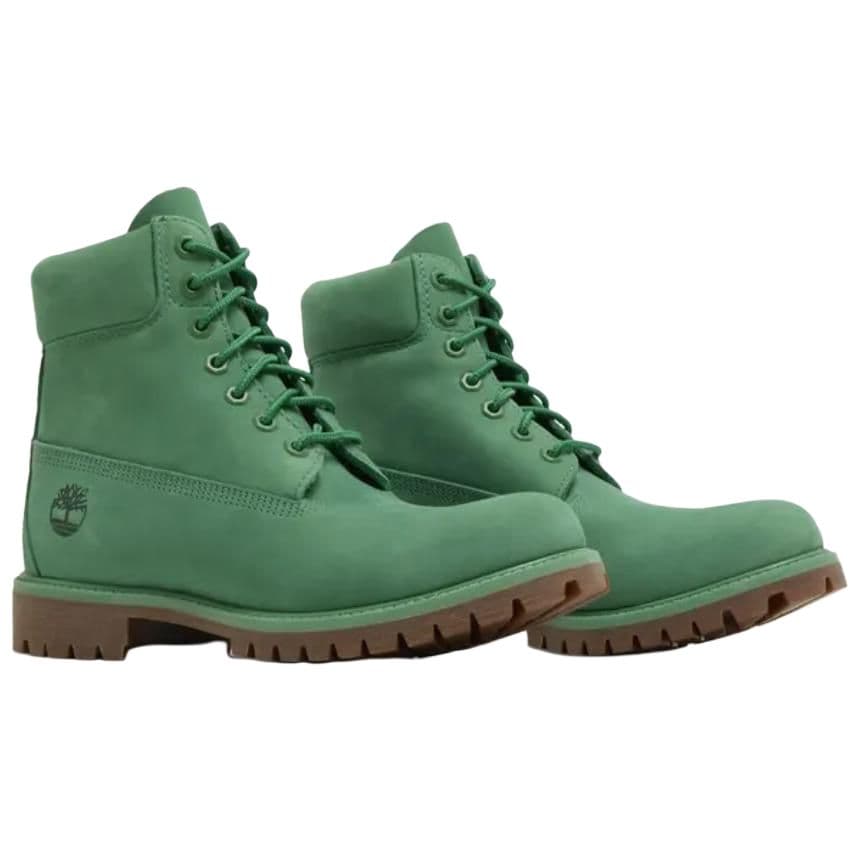 Сапоги Timberland Премиум Удобные Ботильоны Унисекс Зеленые - изображение 4
