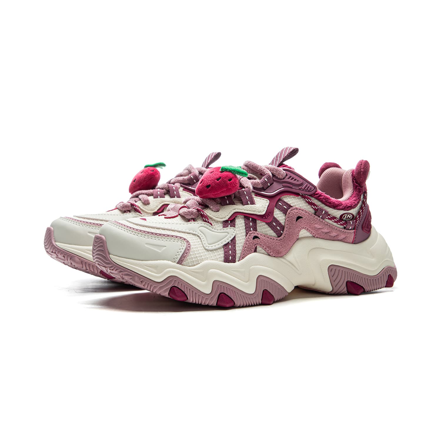 Кроссовки Li NING X Disney Cat Paw Lite 2 Low Топ Массивные кроссовки Women's White Розовый - изображение 3