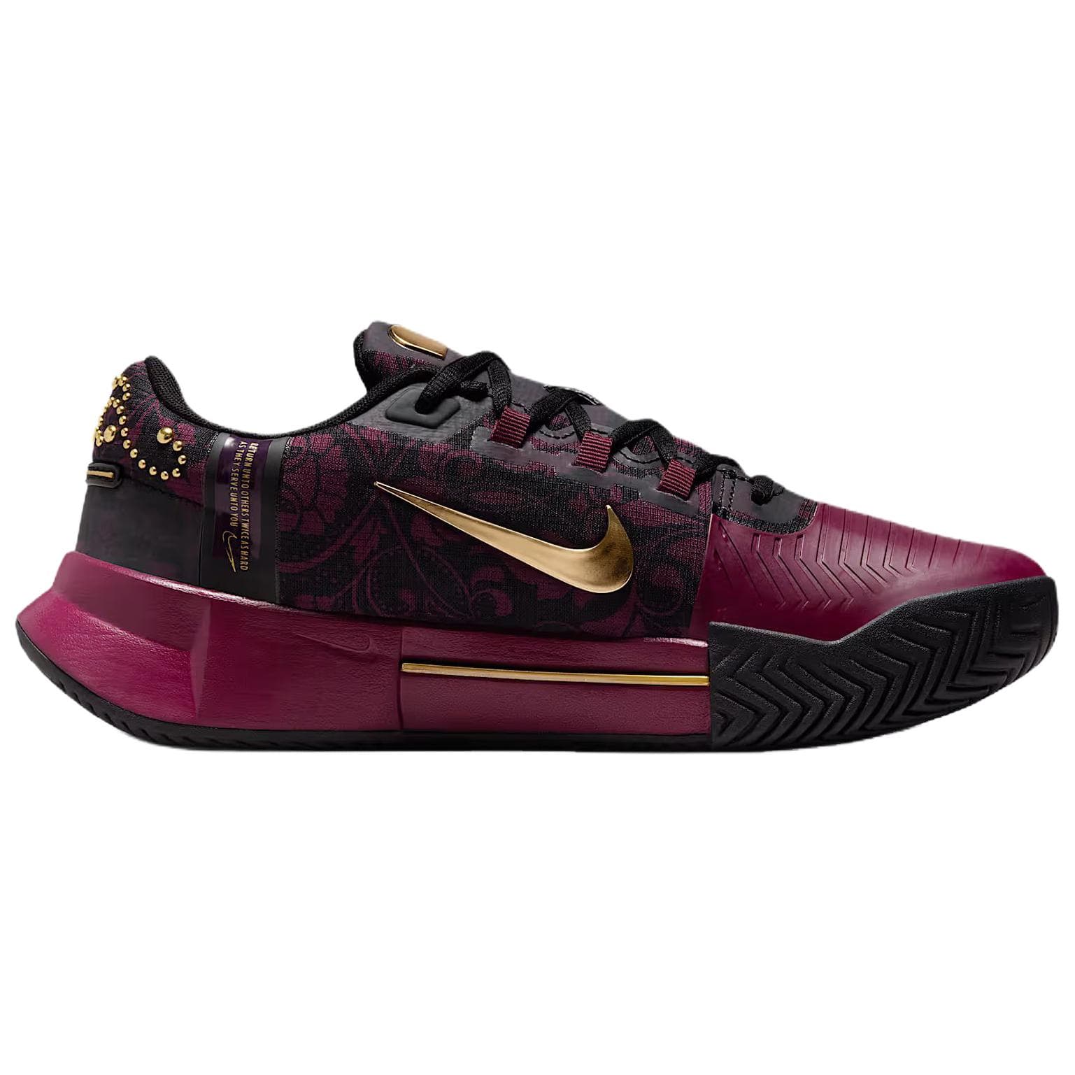 Кроссовки для тенниса Nike GP Challenge 1 Теннисные кроссовки Женские Бордовый Красный - изображение 2