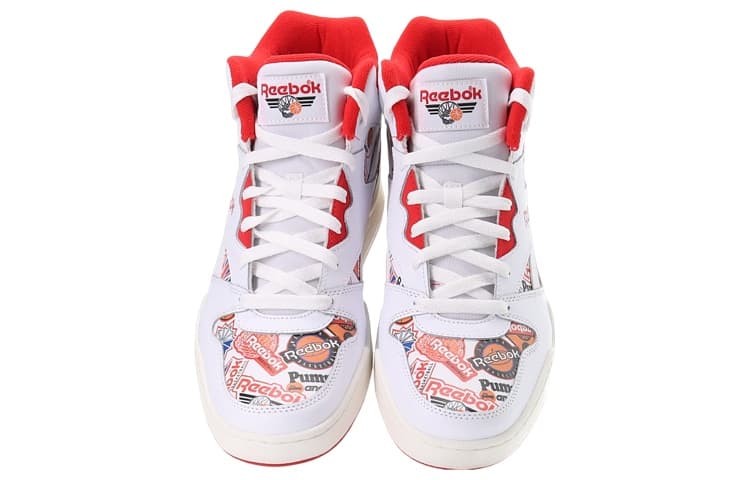 Ретро баскетбольные кроссовки Reebok Royal BB4500 2 White Red - изображение 4