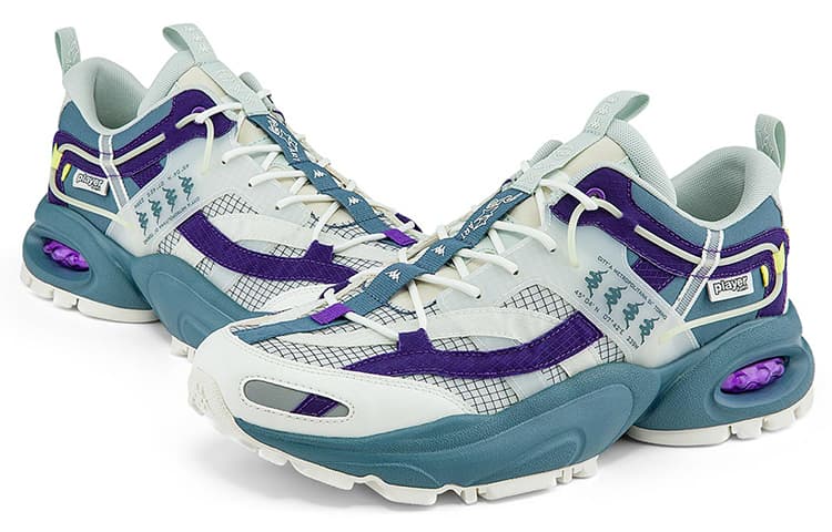 Кроссовки Kappa Retro Low Blue Purple White - изображение 4