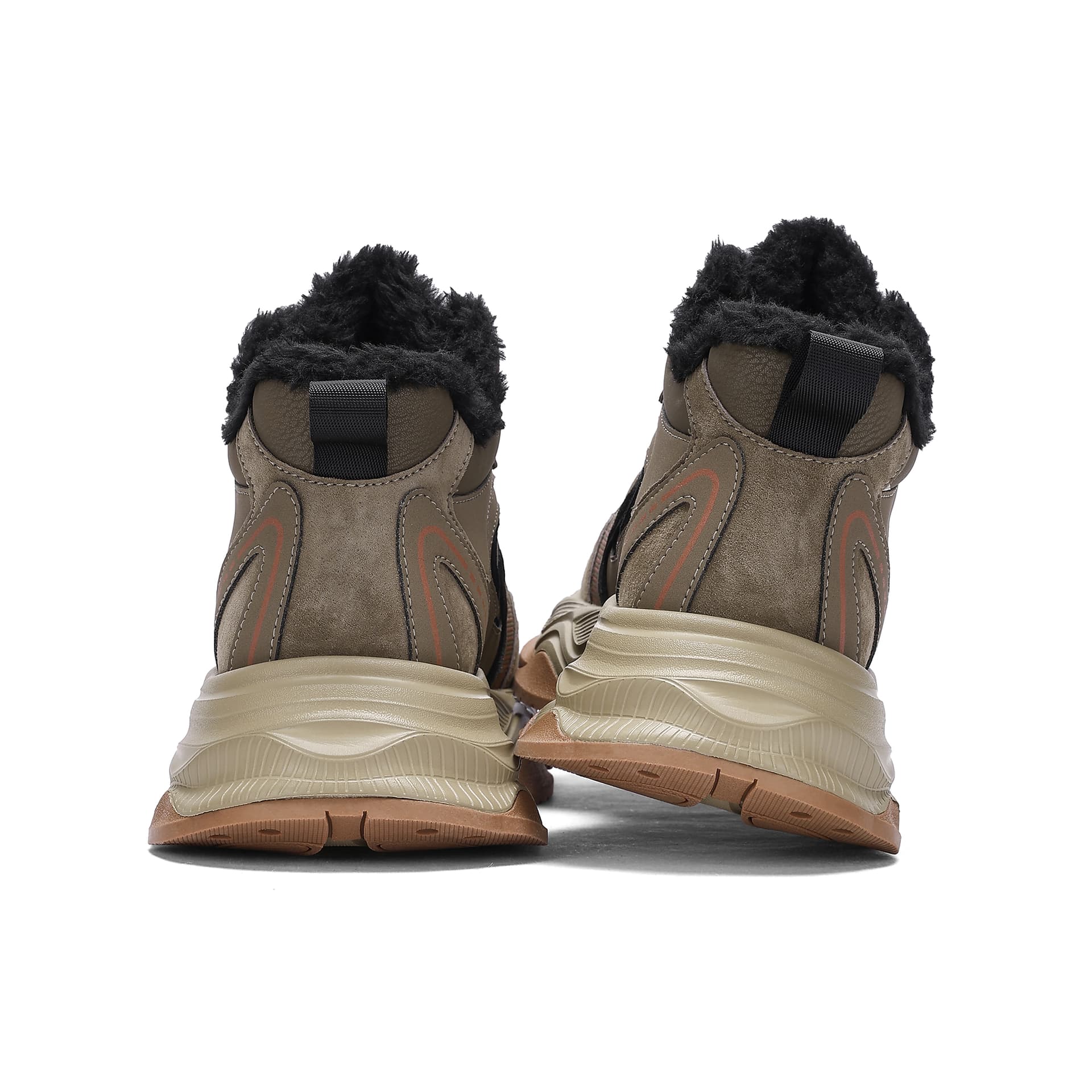 Ботинки зимние JEEP SPIRIT Короткий Сноубутсы Men's Natural Олень - изображение 4