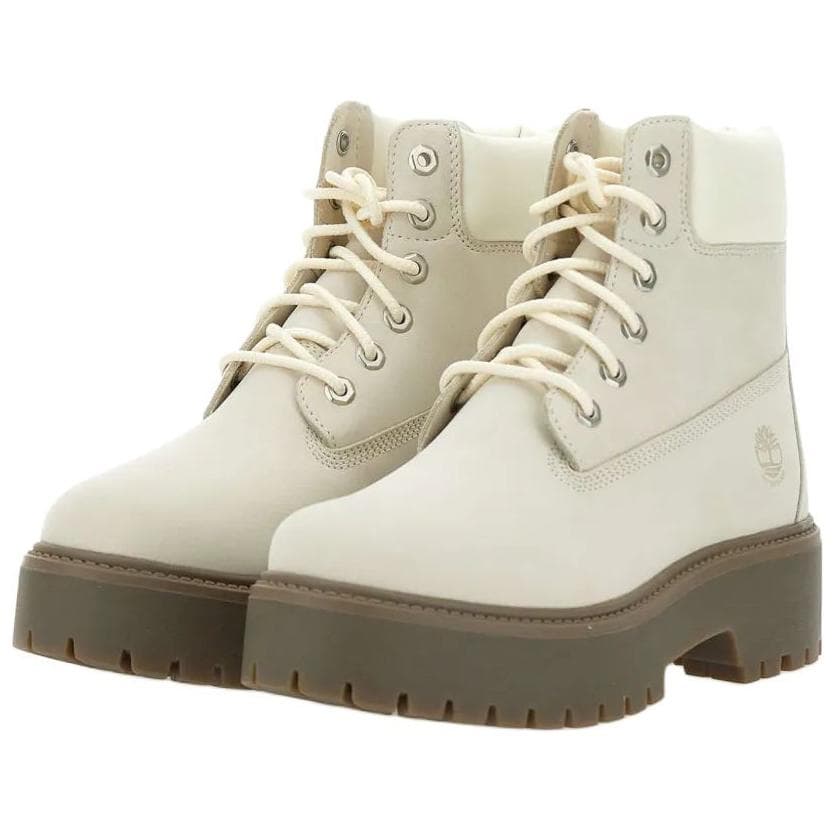 Сапоги Timberland Stone Street Мягкие и Комфортные Ботильоны Женские Белые - изображение 3