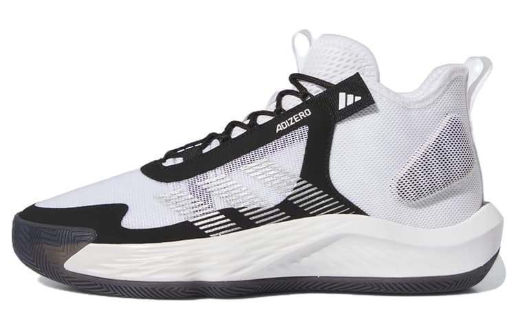 Кроссовки для баскетбола Adidas Баскетбольные кроссовки MID Топ Белый Черный Серебряный Унисекс - изображение 1