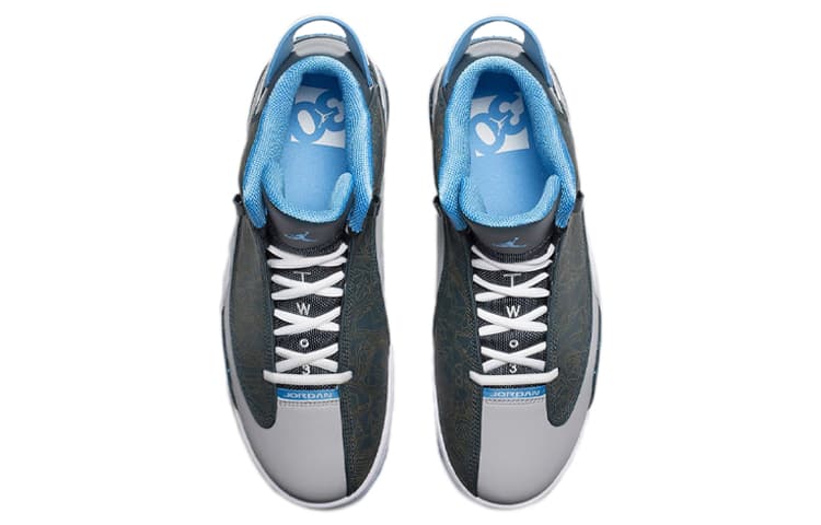 Ретро баскетбольные кроссовки Jordan Dub Zero Wolf Grey - изображение 4