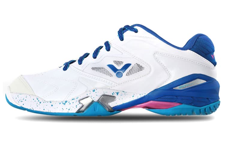 Кроссовки для бадминтона Victor Low-Cut Badminton Shoes White Blue - изображение 1