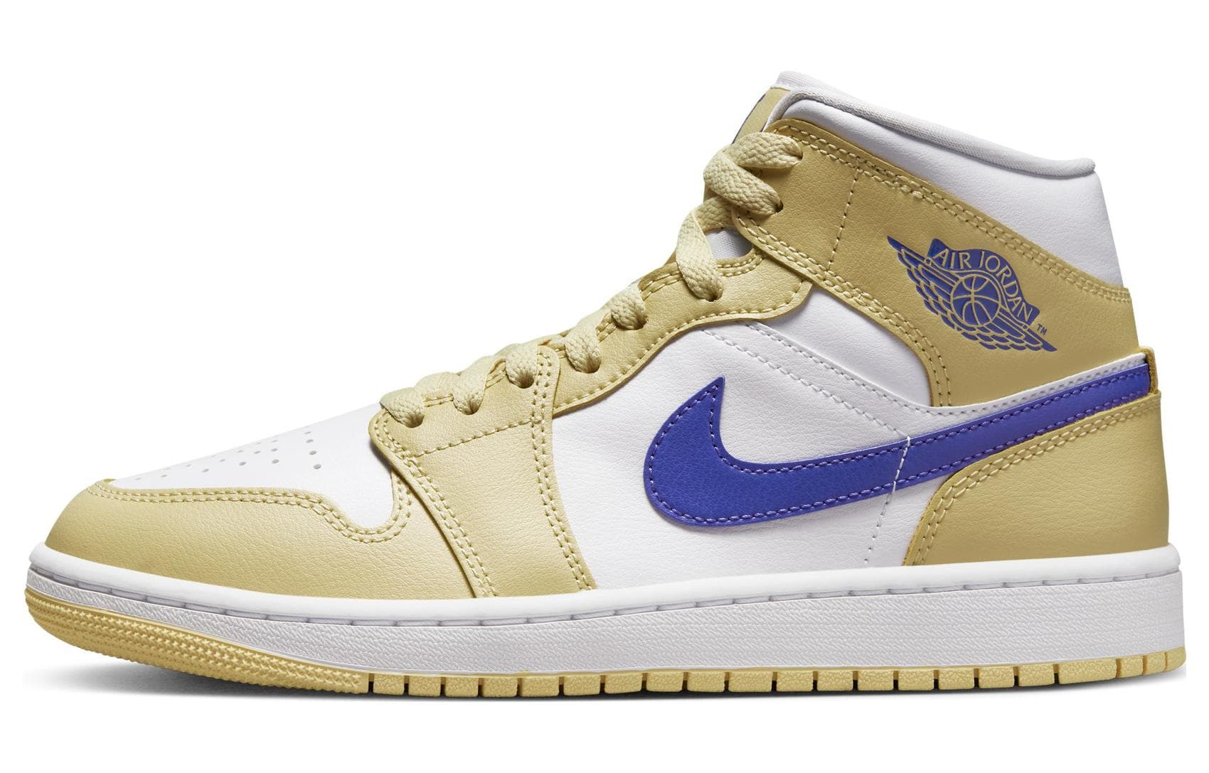 Ретро баскетбольные кроссовки Jordan Air Jordan 1 Mid "Lemon Wash"
