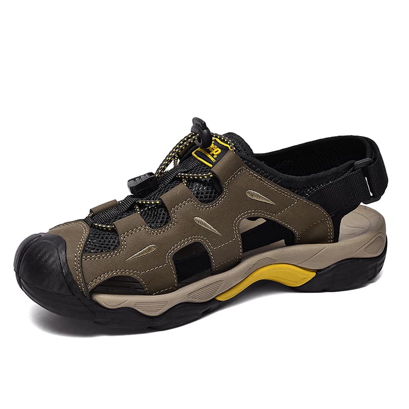 Сандалии Jeep Текстиль Синтетическая кожа Обувь для горных походов Мужская Коричневый - изображение 3