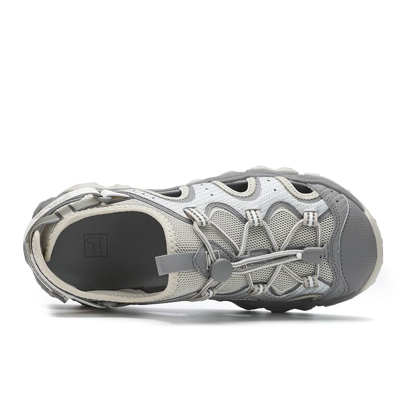 Сандалии с ремешком FILA FLUID 5 SANDAL Кошачья лапа Каньонинг (сплав по горной реке) Девичий Пляжные сандалии Женские Коричневый Серебряный - изображение 4