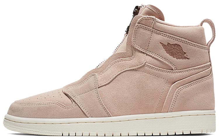 Ретро баскетбольные кроссовки Jordan Air Jordan 1 Retro High Zip Particle Beige (W)