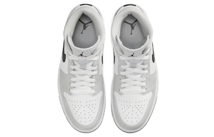 Ретро баскетбольные кроссовки Jordan Air Jordan 1 Mid "Light Smoke Grey" - изображение 4