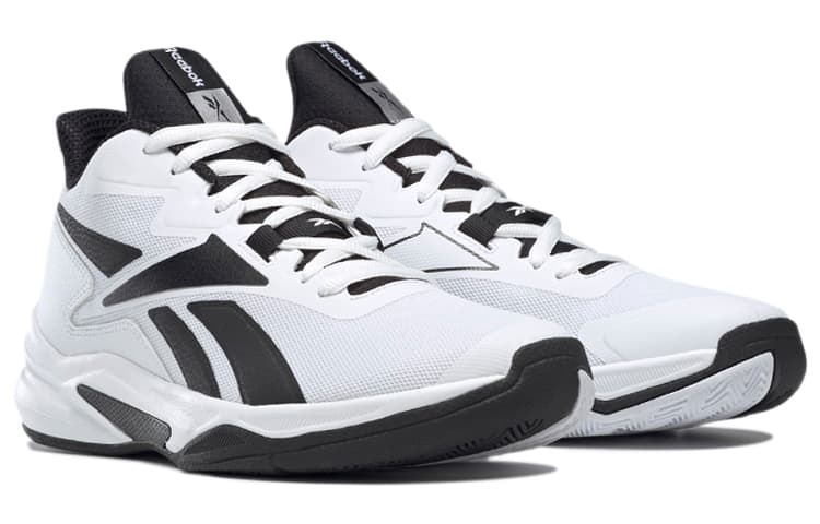 Ретро баскетбольные кроссовки Reebok More Buckets White Black - изображение 3