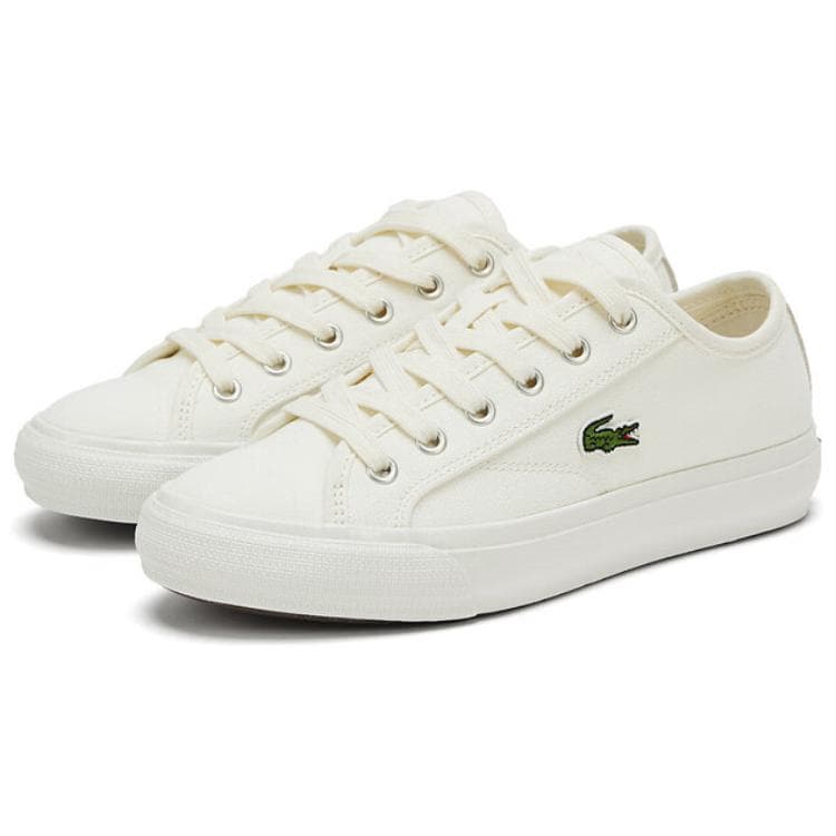 Кеды LACOSTE Низкие кеды женские белые - изображение 3