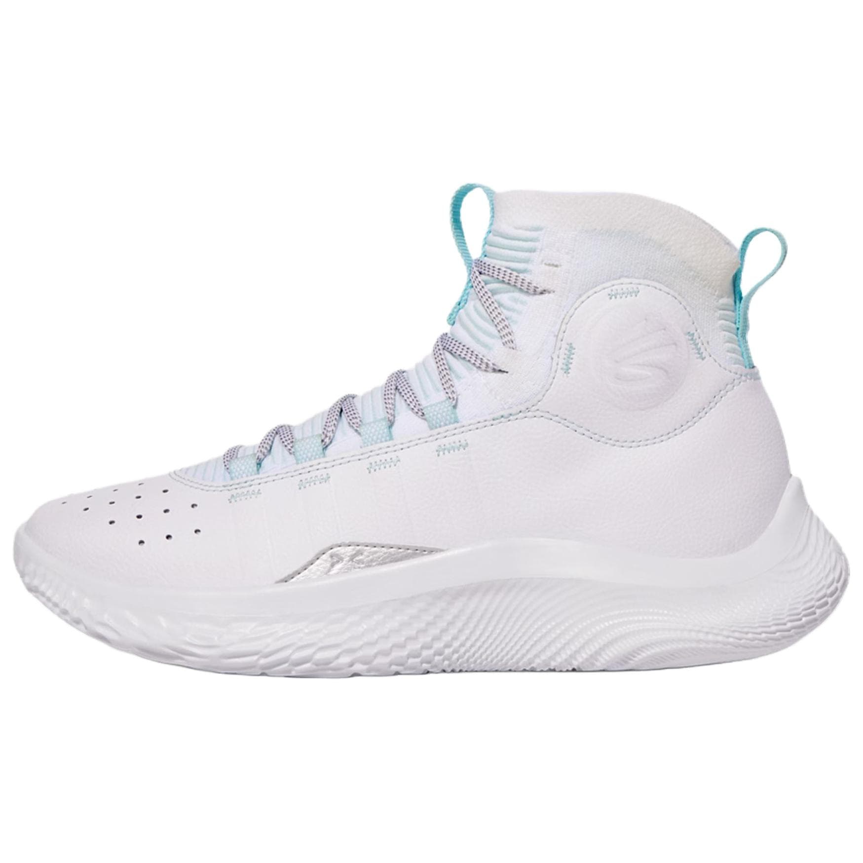 Кроссовки для баскетбола Under Armour Curry 4 противоскользящие устойчивые к истиранию высокие баскетбольные кроссовки унисекс белые - изображение 1