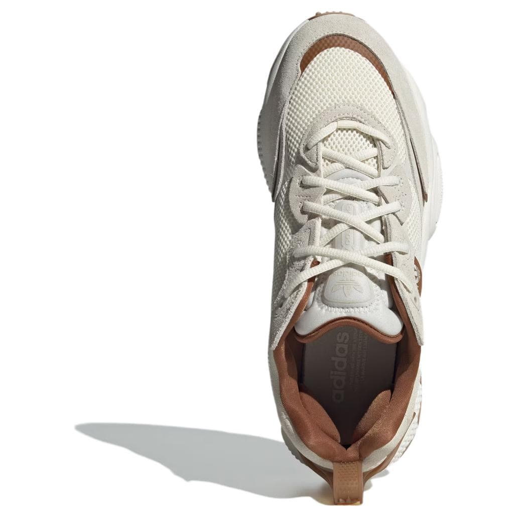 Кроссовки Adidas Originals Ozweego противоскользящие устойчивые к истиранию низкие кеды унисекс бежевый белый коричневый - изображение 4