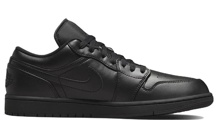Ретро баскетбольные кроссовки Jordan Air Jordan 1 Low "Triple Black" - изображение 2