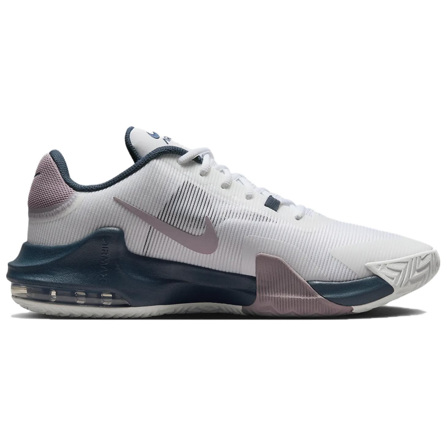 Кроссовки для баскетбола Nike Air Max Impact 4 White Purple - изображение 2